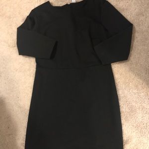 Black sheath dress